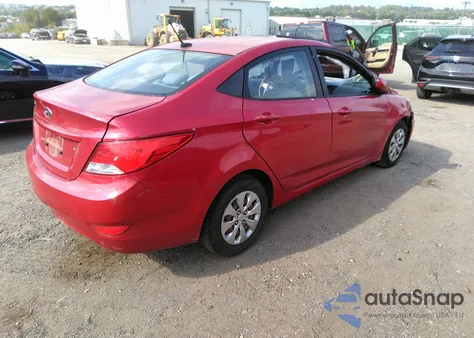 2016 Hyundai Accent Se из США, поврежденный, VIN KMHCT4AE0GU029275